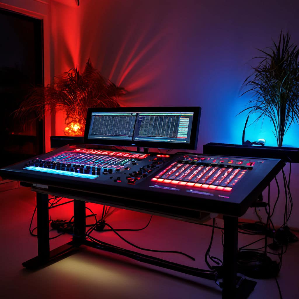 événement éclairage-conception-console